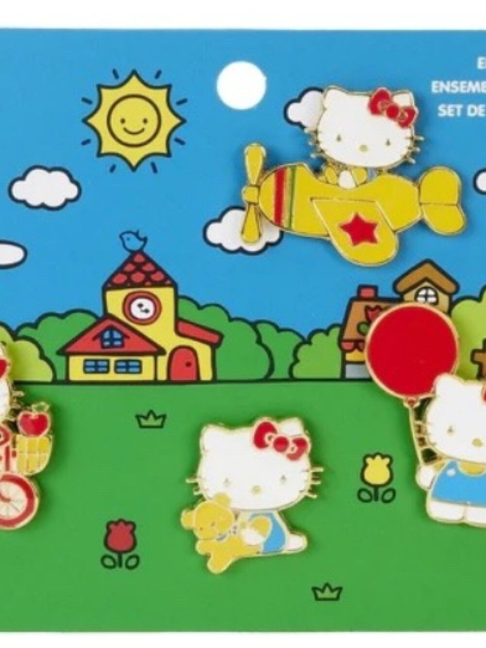 Loungefly Sanrio Hello Kitty 50th Anniversary Pin Set.